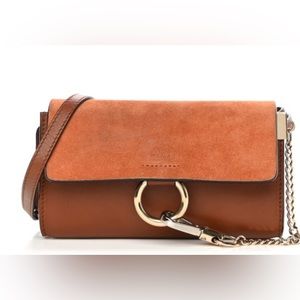 Chloe Tan and Brown Crossbody Bag